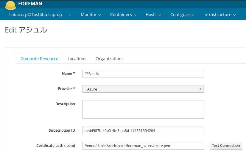 Azure credentials